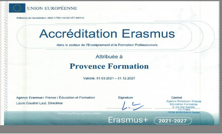 Accréditation Erasmus 2027