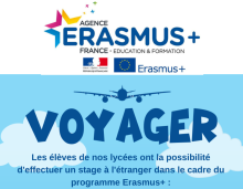 avion et logo Erasmus